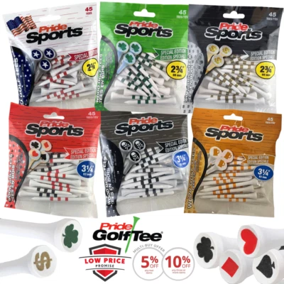 GOLF PRIDE PRIDE SPECIAL EDITION SPIELKARTEN POKER GOLF TEES X 45 - ALLE LÄNGEN MEHRFACHKAUF