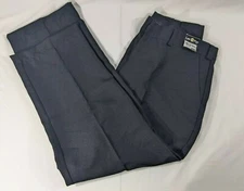 LAWPRO TT091 Men's SIZE 37X27.5 Poly Twill 4-Pocket Uniform Trousers NAVY