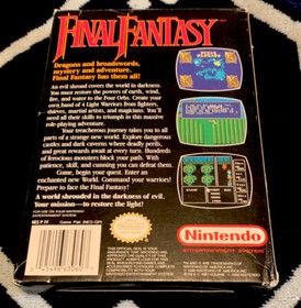 Final Fantasy NES Nintendo Nice Complete In Box CIB Authentic Maps & Manual