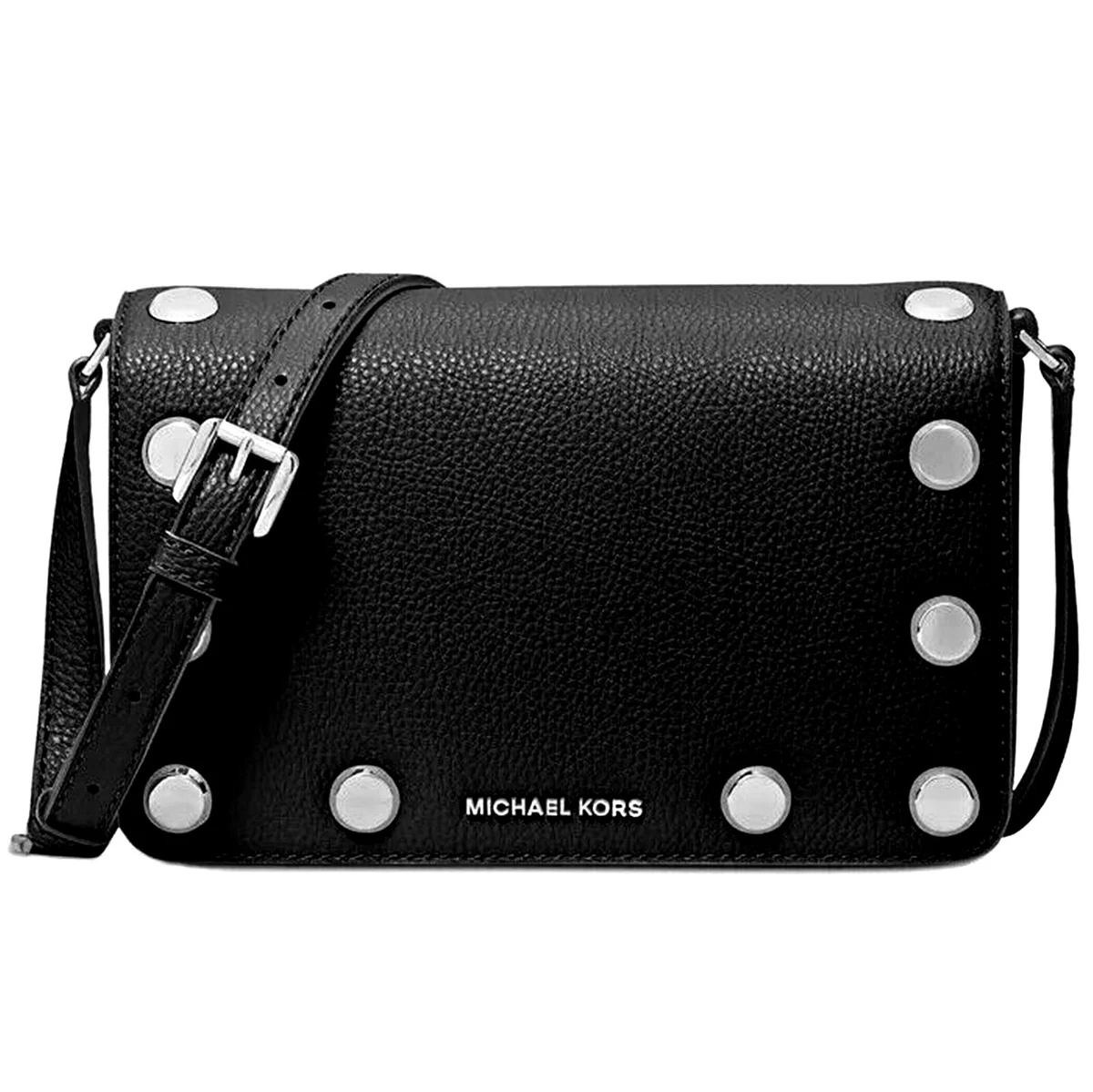 Michael Kors Bag Handbag Shoulder Bag Holly MD Flap XBody Black