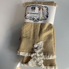 Leg Warmers Perfect Footwear Accessory New Beige White Lace