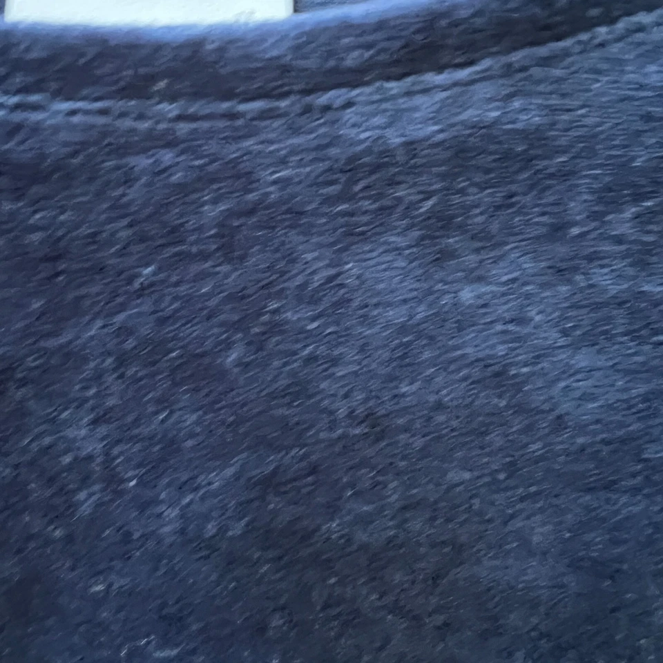 Top túnica Pure J. Jill para mujer grande azul marino terciopelo camisa manga larga Foto 3 de 4