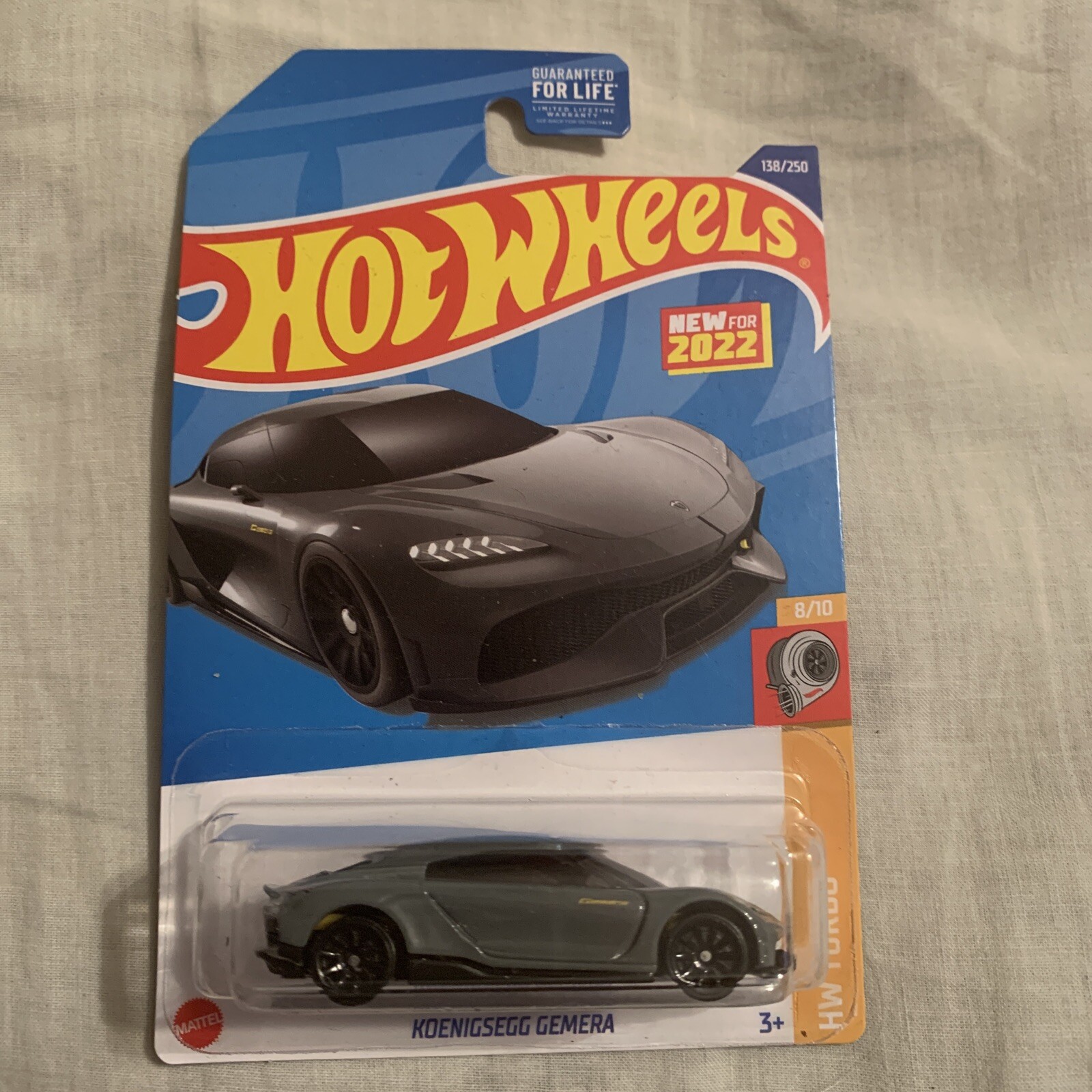 2022 Hot Wheels #138 Gray Koenigsegg Gemera HW Turbo