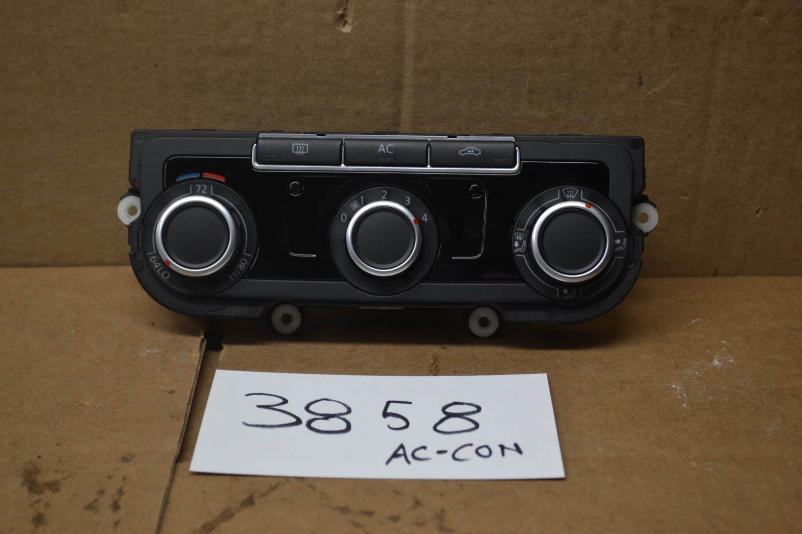 10 11 12 13 Volkswagen Jetta AC and Heater Control Used Stock #3858-AC 