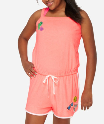 plus size terry romper