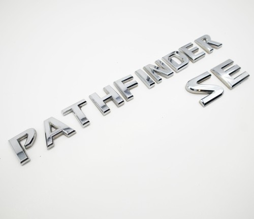 2005-2012 NISSAN PATHFINDER Rear Chrome Liftgate Lid Emblem OEM - Foto 3 di 5
