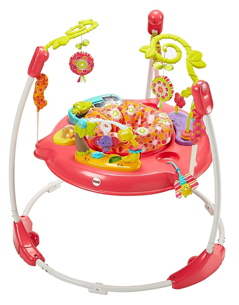 Jumperoo pétales roses Fisher-Price, bébé fille tout-petit pull rose