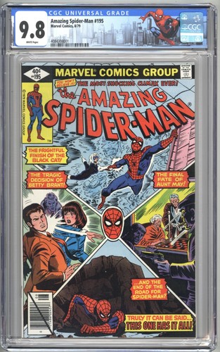 Amazing Spider-Man #195 (Marvel, 1979) CGC 9.8 NM/MT Origin & 2nd Black Cat