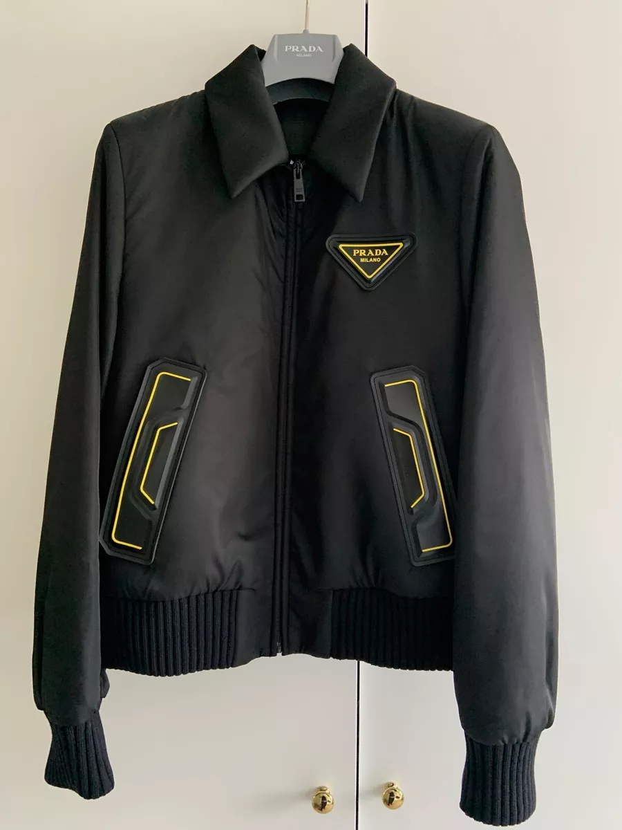 Men's Prada jacket with triangle logo patch