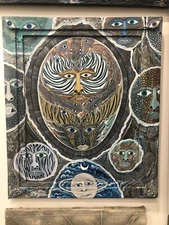 Original Frantz Zephirin - Haitian Art - 30 X 30 Inches