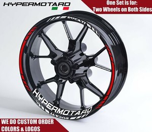 Ducati Hypermotard 939 Wheel Decals Rim Stickers 950 Hypermotard 796 1100 1 Ebay
