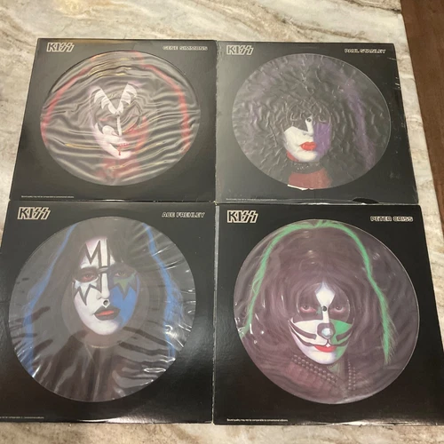 KISS - SOLO ALBUMS ALL 4 ORIGINAL US PICTURE DISC (Paul Sealed)  1978 Casablanca