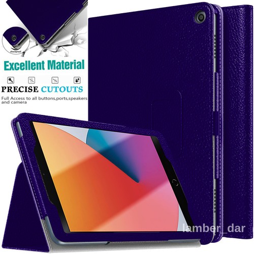 iPad Case 10.2 9th Generation 8th 7th (2021/20/19) Leather Flip Stand Case Cover - Picture 12 of 19