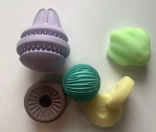 5 Bark Box Dog Toys Lot Dogs Super Chewer Toy Variety Heavy Duty Preowned