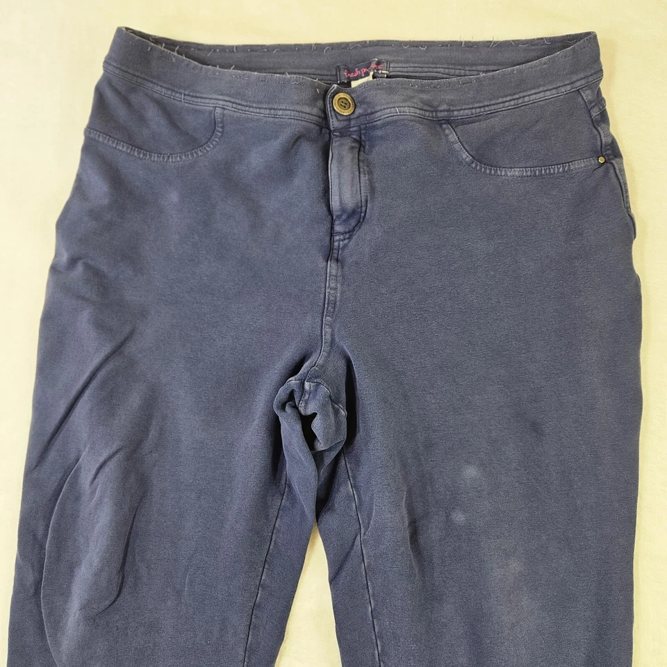 Fresh Produce Women Pants Size XL W34 L26 Blue Casual Stretch Flawed Made USA - Image 2 of 4