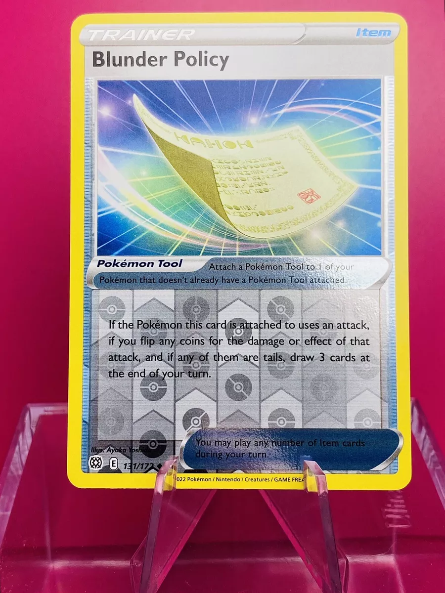 Blunder Policy 131/172 | SWSH - Brilliant Stars | REVERSE HOLO | Pokemon NM