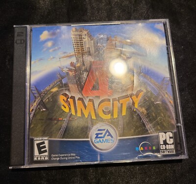 SIMCITY 4 CDROM SOFTWARE IOB  EA GAMESMIN  WINDOWS VISTA XP2000,98SE