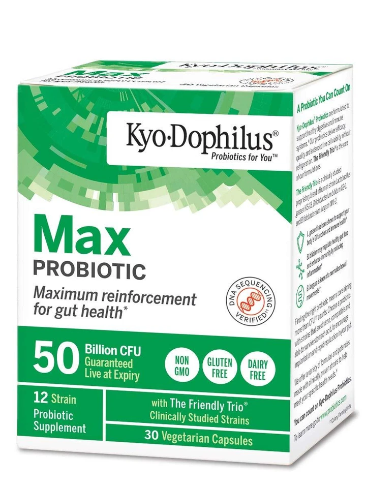 Probióticos Kyo-Dophilus Max 30 cápsulas vegetarianas Foto 3 de 4