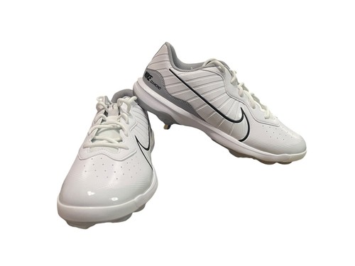 Nike Alpha Huarache Varsity 4 Low Metal Baseball Cleats DJ6516-100 White Sz 11 - Picture 2 of 10