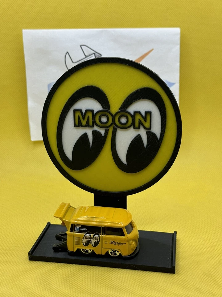 custom MOONEYES MOON EYES stand 1/64 diecast display Hot wheels Hw Matchbox m2 - Image 4 of 4
