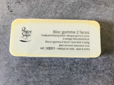 Bloc Gomme 2 Faces Peggy Sage Pour Ongles - Référence 122211, Neuf, Vert, Fabriqué En Corée