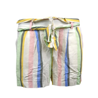AJC Paperbag Shorts Sommer Damen Bindegürtel Bermuda