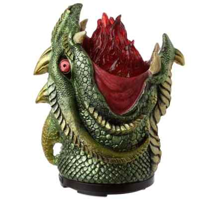 Dark Legends Fire Breather Dragon Resin Tree LED Aroma Essential Oil Diffuser