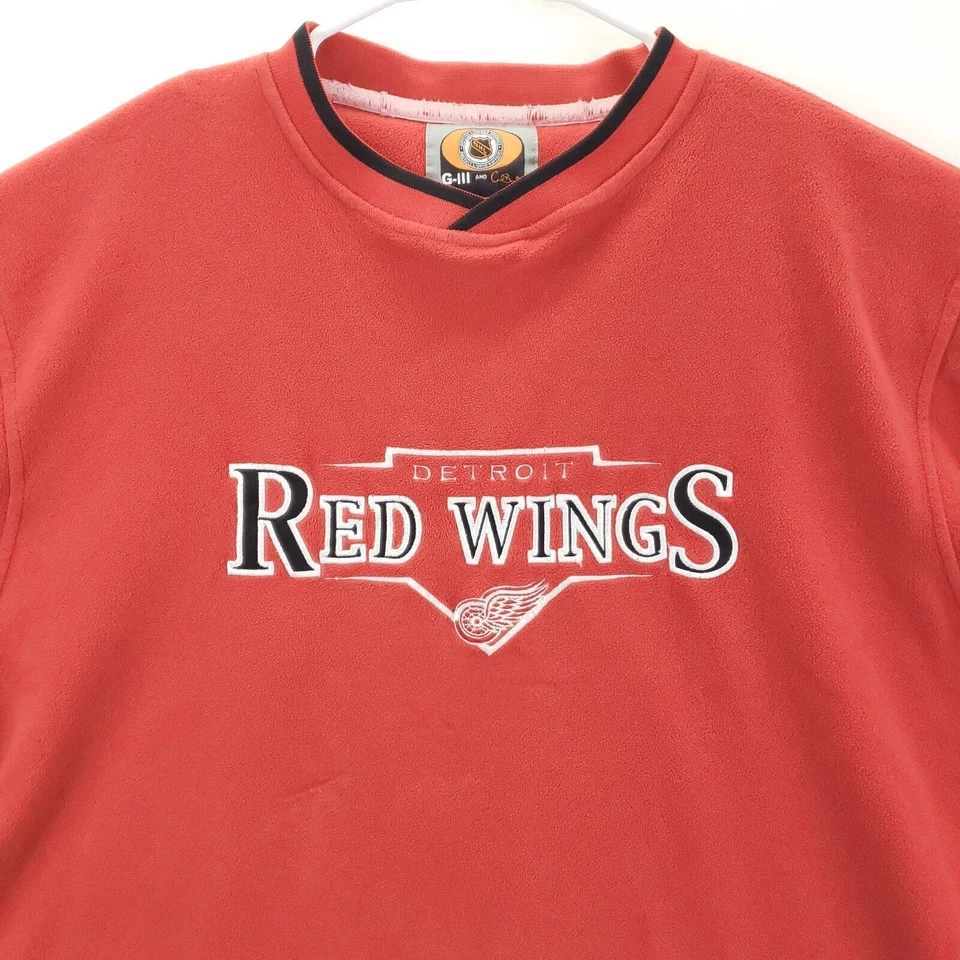 G-III Detroit Red Wings Fleece Sweatshirt Men Medium Crewneck Pullover - Image 3 of 4