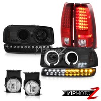 03 04 05 06 Gmc Sierra Fog Lamps Red Smd Tail Inky Black Bumper Light Headlights on sale 03 04 05 06 Gmc Sierra Fog Lamps Red Smd Tail Inky Black Bumper Light Headlights on sale