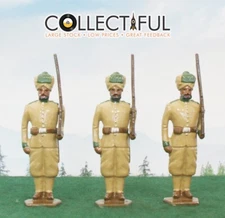 TRADITION - LEAD TOY SOLDIER SET X3 - INDIAN ARMY *BEAUTY* BRITAINS SIZE 🔥 1190