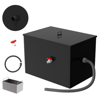 #ad 40lbs Grease Trap 15.32 GPM Water Oil water Separator Commercial Interceptor $190.80