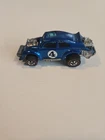 Hot Wheels Redline Evil Weevil 1970 Blue Black Interior VW Bug Hong Kong