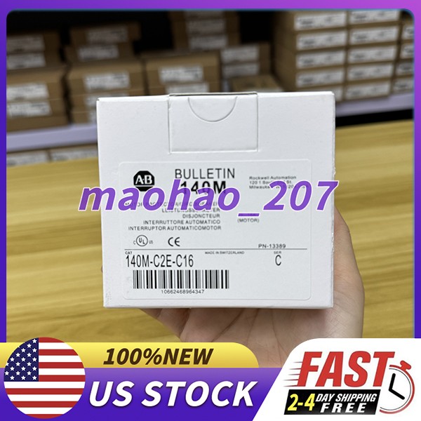 140M-C2E-C16 Standard Magnetic Trip breaker motor New Allen-Bradley 140MC2EC16
