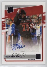 2021 Panini Chronicles Draft Picks Donruss Rated Rookie Darren Hall Auto 19am