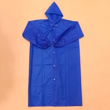  Reusable Raincoat Matte EVA Rain Poncho Outdoor Waterproof Raincoat Outdoor