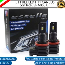 KIT LED H11 6000K BIANCO CANBUS FENDINEBBIA PER FIAT BRAVO II ULTRA COMPATTE