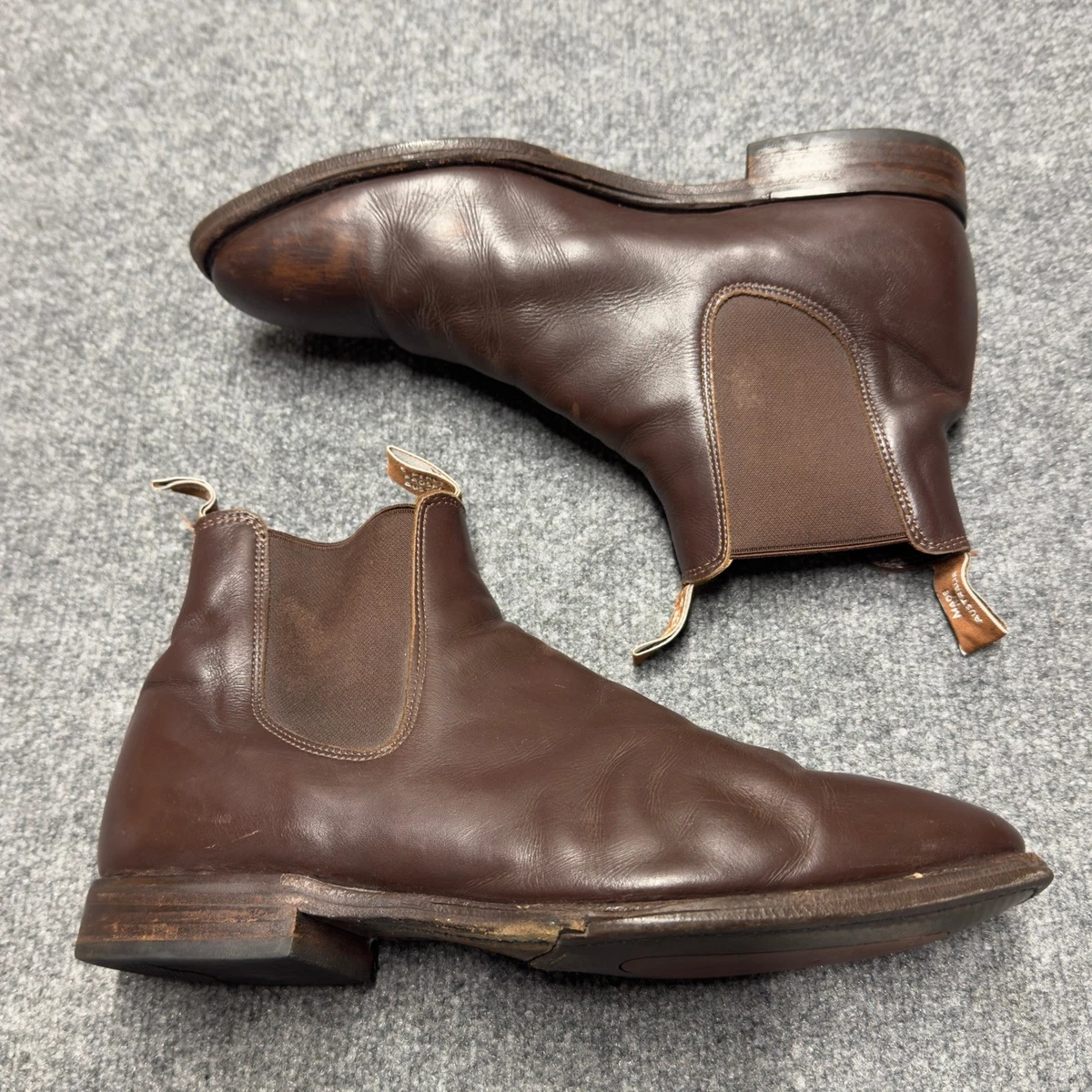 R.M. Williams Brown Chelsea Slip On Boots Mens UK 10.5G US 11.5 R.M. Williams R.M.Williams Brown leather Australian Men  main image 3