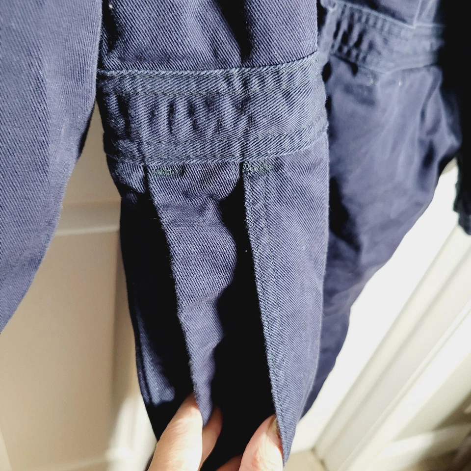 Carhartt FR Coveralls Mens 44 Regular Navy Blue Flame Resistant Twill Workwear - Image 4 of 4