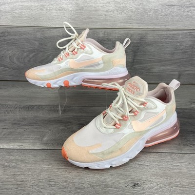 Nike Air 270 React Turnschuhe Damengröße 5,5 Turnschuhe pfirsich orange Laufen Fitnessstudio
