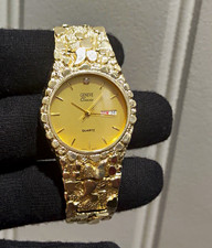 14k Gold Nugget Wristwatch