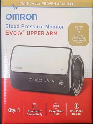 OMRON Evolv HEM-7600T Upper Arm Blood Pressure Monitor + Case Bluetooth
