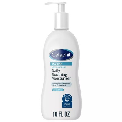 Cetaphil Restoraderm Eczema Dry Skin Daily Soothing Moisturizer Unscented 10 Oz