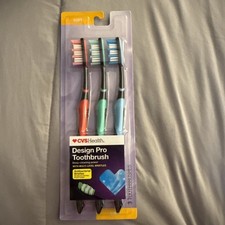     CVS Soft Clean-Pro Toothbrush Set Of 3 Soft Bristles Factory Sealed Pkg