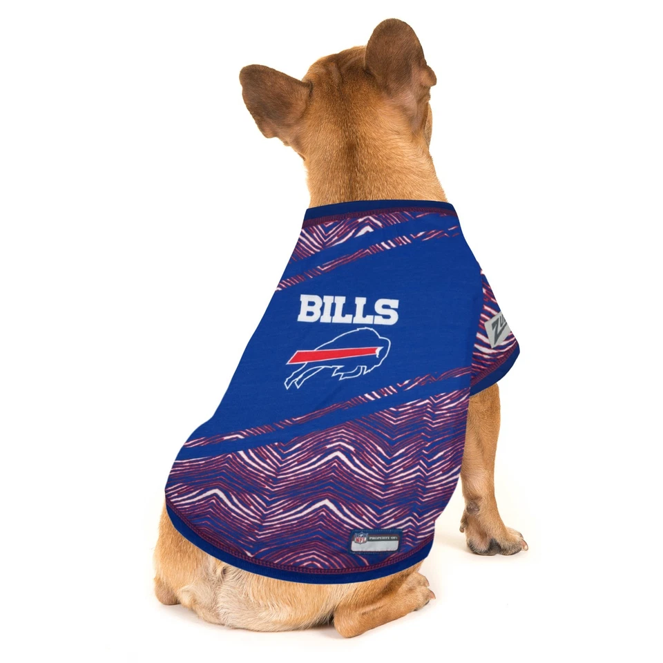 Camiseta Pets First NFL Zubaz Pet para cães e gatos disponível em 5 tamanhos de equipe e 5 - Imagem 4 de 4