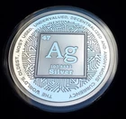 2018 Crypto Silver 1 oz. Silver Shield Proof Medallion Crypto Series #6