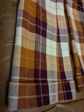 Vintage 60s / 70s Talon Zipper Plaid Flare Cuffee Pants Mens Pockets Free Ship