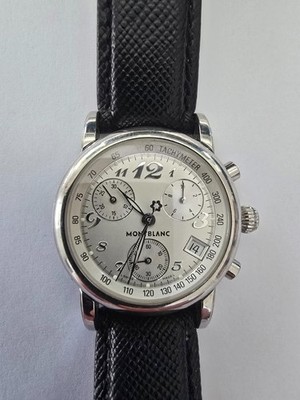 Montblanc Meisterstück Damen- Chronograph Ref. 7039 Stahl Quarz 31mm +