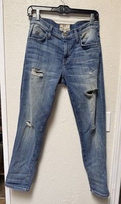 Current Elliot Jeans Womens The Boyfriend Super Loved Destroy Loose Baggy SZ 25