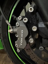 Kawasaki Ninja 300 Front Brake Upgrade Big Tokico Caliper And Mounting Bracket Kawasaki Ninja 300 Front Brake Upgrade Big Tokico Caliper And Mounting Bracket