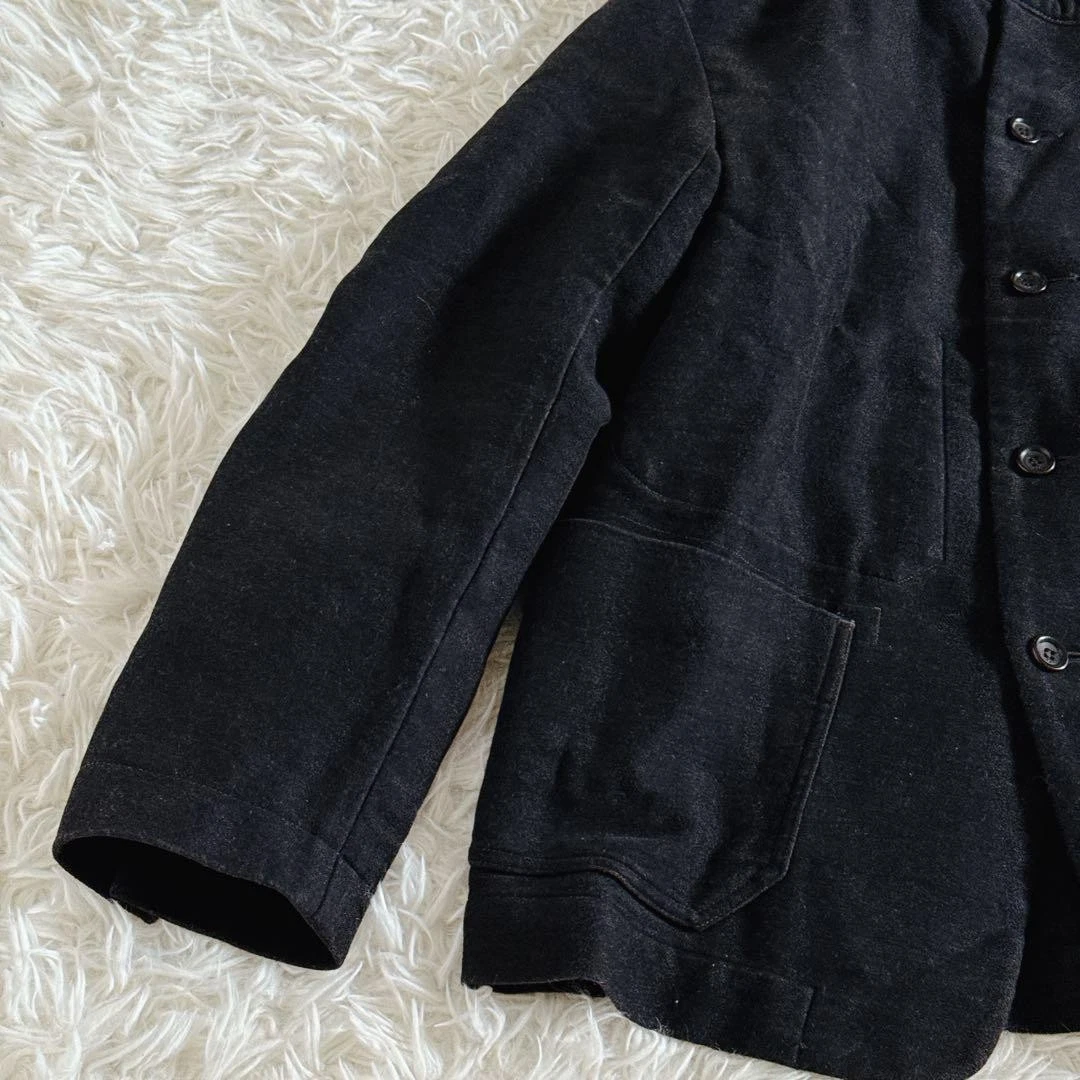 45R 45rpm Mole 908ALL Coverall Jacket Black Cotton Stand Collar Size 2 M Japan - product detail image 3